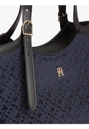 Bolso Azul Tote IM LATAM Jacquard Tommy Hilfiger