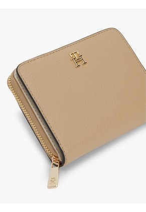 Billetera Beige Tommy Icons Con Solapa Y Cremallera Tommy Hilfiger