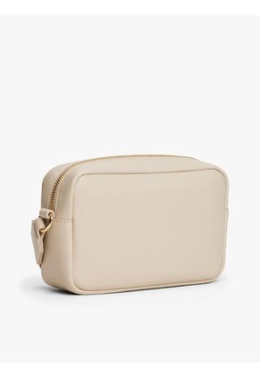 Bolso Beige Con Correa Cruzada Tejida Tommy Hilfiger