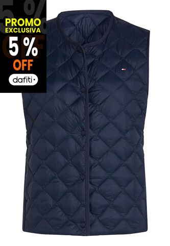 Chaleco Azul Acolchado Con Relleno De Plumón Tommy Hilfiger Tommy Hilfiger