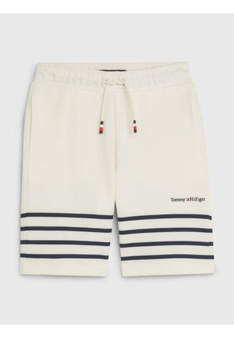 Pantalón Corto De Chándal Con Rayas Marineras Niño Blanco Tommy Hilfiger Tommy Hilfiger