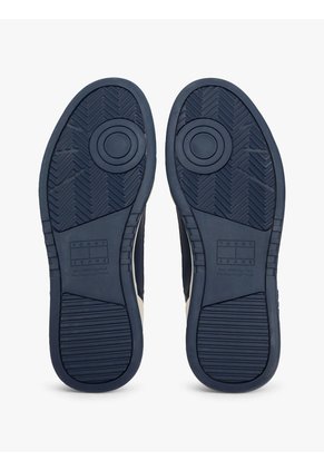 Tenis Azul Oscuro Cupsole De Cuero Tommy Hilfiger