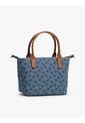 Bolso Azul Tote En Tejido Denim Con Logo Tommy Hilfiger de Tommy Hilfiger