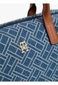 Bolso Azul Tote En Tejido Denim Con Logo Tommy Hilfiger de Tommy Hilfiger