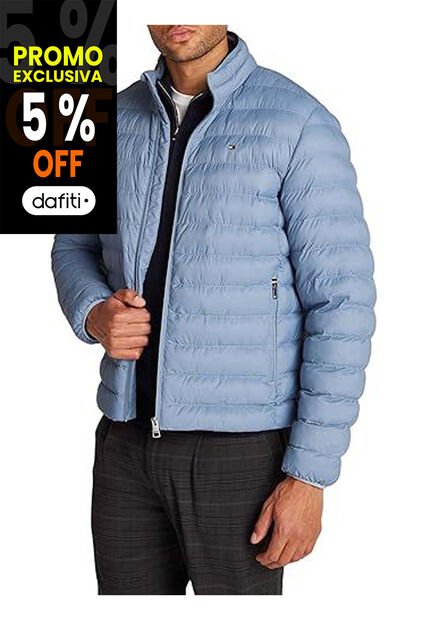 Rompe Azul Viento Acolchada Plegable Tommy Hilfiger