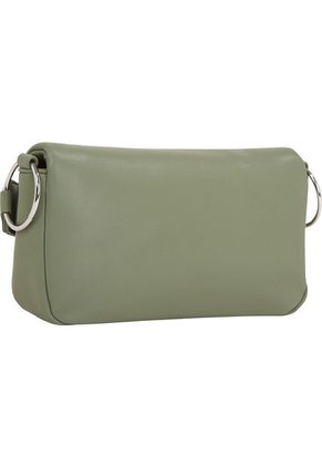 Bolso Verde Bandolera Con Solapa Y Logo Metálico Tommy Hilfiger