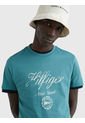 Camiseta Con Logo De Corte Slim Hombre Verde Tommy Hilfiger de Tommy Hilfiger