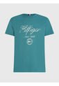 Camiseta Con Logo De Corte Slim Hombre Verde Tommy Hilfiger de Tommy Hilfiger