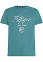 Camiseta Con Logo De Corte Slim Hombre Verde Tommy Hilfiger de Tommy Hilfiger