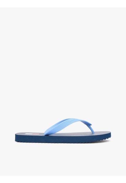 Sandalias Azul Marino Con Inscripción En La Tira Tommy Hilfiger