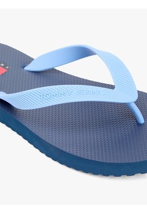 Sandalias Azul Marino Con Inscripción En La Tira Tommy Hilfiger