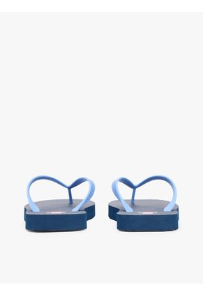 Sandalias Azul Marino Con Inscripción En La Tira Tommy Hilfiger