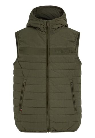 Chaleco Acolchado Con Cierre Hombre Verde Tommy Hilfiger Tommy Hilfiger
