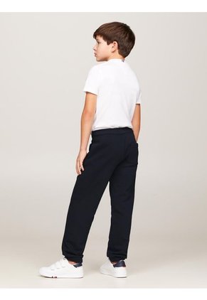 Jogger Para Niño Azul De Corte Clásico Con Logo Tommy Hilfiger
