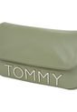 Bolso Verde Bandolera Con Solapa Y Logo Metálico Tommy Hilfiger de Tommy Hilfiger