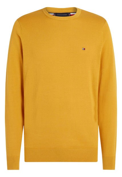 Buzo Amarillo Essential Con Logo En El Pecho Tommy Hilfiger