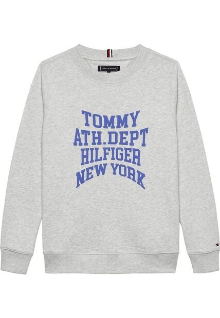 Saco Gris Varsity Con Logo Universitario Gráfico Tommy Hilfiger