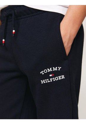 Jogger Para Niño Azul De Corte Clásico Con Logo Tommy Hilfiger