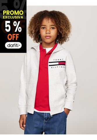 Buzo Con Capota Y Ribetes Distintivos Para Niño Tommy Hilfiger Tommy Hilfiger