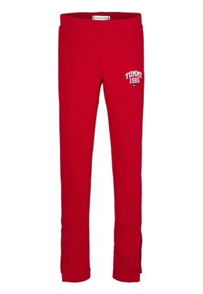 Leggings Largos De Estilo Universitario Niña Rojo Tommy Hilfiger