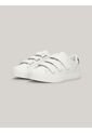 Tenis Blanco De Cuero Con Cierre De Velcro Tommy Hilfiger de Tommy Hilfiger