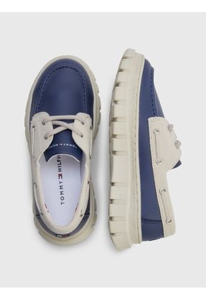 Mocasines Th De Cuero Para Niño Tommy Hilfiger