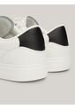 Tenis Blanco De Cuero Con Cierre De Velcro Tommy Hilfiger de Tommy Hilfiger