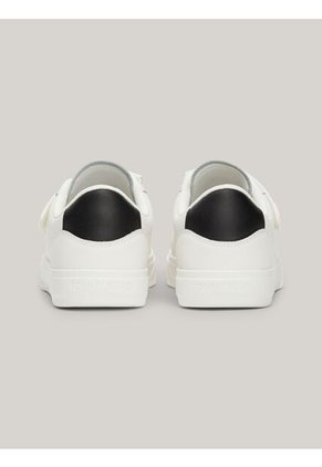 Tenis Blanco De Cuero Con Cierre De Velcro Tommy Hilfiger