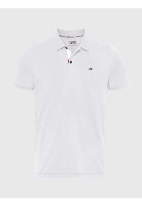 Polo Blanco De Corte Slim Tommy Jeans