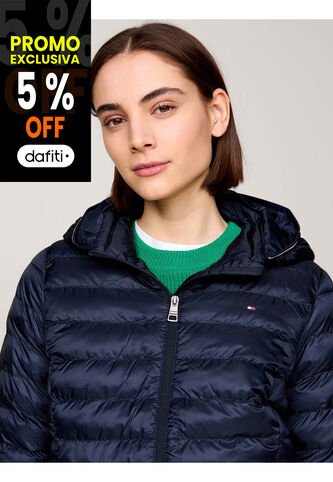 Chaqueta Azul Acolchada Con Logo Bordado Tommy Hilfiger Tommy Hilfiger