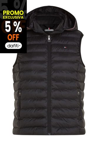 Chaleco Negro Acolchado Global Stripe Tommy Hilfiger Tommy Hilfiger