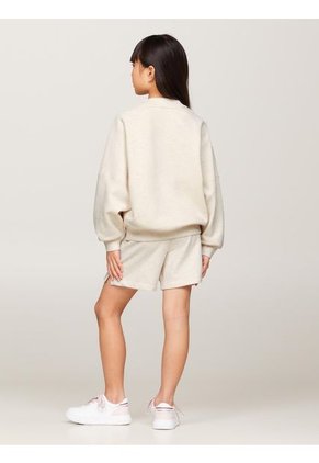 Saco Beige Monogram De Corte Regular Para Niña Tommy Hilfiger