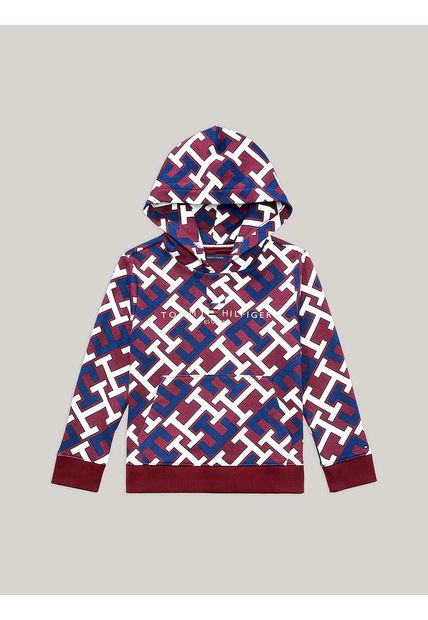 Buzo Vinotinto Con Capota Para Niño Tommy Hilfiger