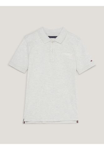 Polo De Punto Con Logo Estilo Grafiti Niño Gris Tommy Hilfiger Tommy Hilfiger