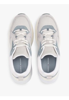 Tenis Gris Modern De Running Con Texturas Tommy Hilfiger