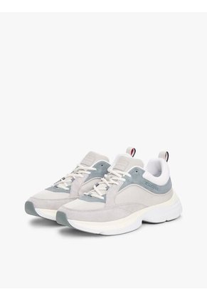 Tenis Gris Modern De Running Con Texturas Tommy Hilfiger