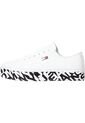 Tenis De Piel Con Suela Cupsole Mujer Blanco Tommy Hilfiger de Tommy Hilfiger