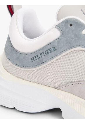 Tenis Gris Modern De Running Con Texturas Tommy Hilfiger