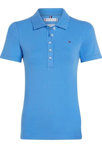 Polo Azul 1985 Collection De Corte Slim Con Logo Tommy Hilfiger