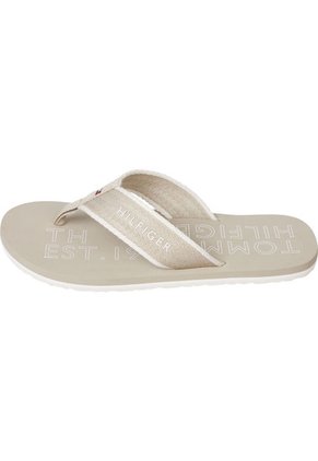 Sandalias De Tejido Trenzado Con Logo Hombre Gris Tommy Hilfiger
