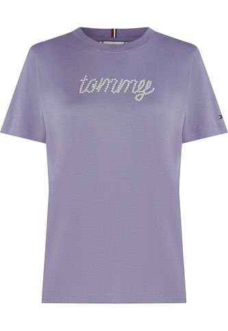 Camiseta Morado Con Logo Gráfico De Corte Regular Tommy Hilfiger Tommy Hilfiger