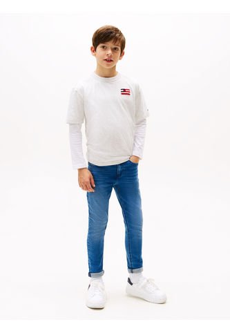 Jeans Azul Scanton De Corte Slim Para Niño Tommy Hilfiger Tommy Hilfiger