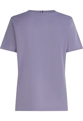Camiseta Morado Con Logo Gráfico De Corte Regular Tommy Hilfiger