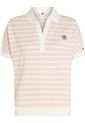 Polo Con Diseño De Rayas Rosadas Y Logo Para Mujer Tommy Hilfiger de Tommy Hilfiger
