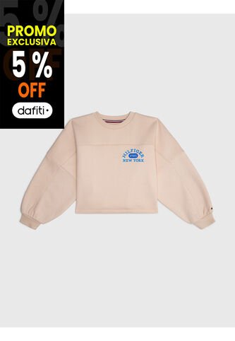 Saco De Niña Cuello Redondo Con Logo Tommy Hilfiger Tommy Hilfiger