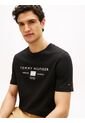 Camiseta Negra De Punto Con Logo Tommy Hilfiger de Tommy Hilfiger