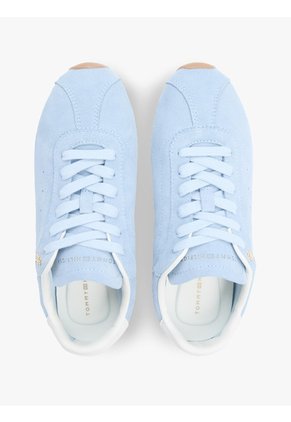 Tenis Celeste De Ante Con Monograma TH Tommy Hilfiger