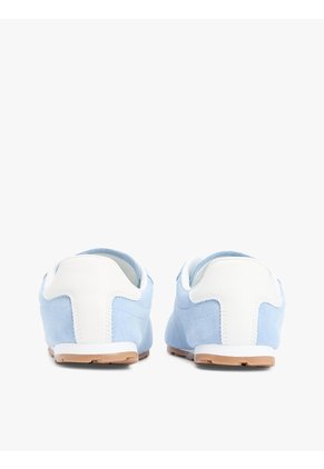 Tenis Celeste De Ante Con Monograma TH Tommy Hilfiger