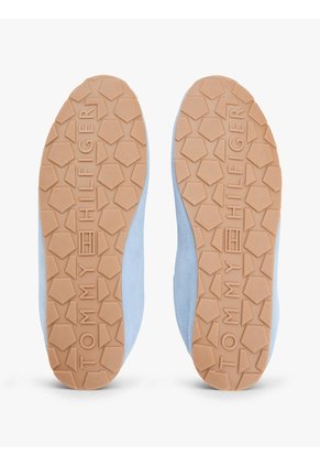 Tenis Celeste De Ante Con Monograma TH Tommy Hilfiger
