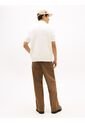 Polo Blanco De Punto Tommy Badge De Corte Regular Tommy Jeans de Tommy Hilfiger
